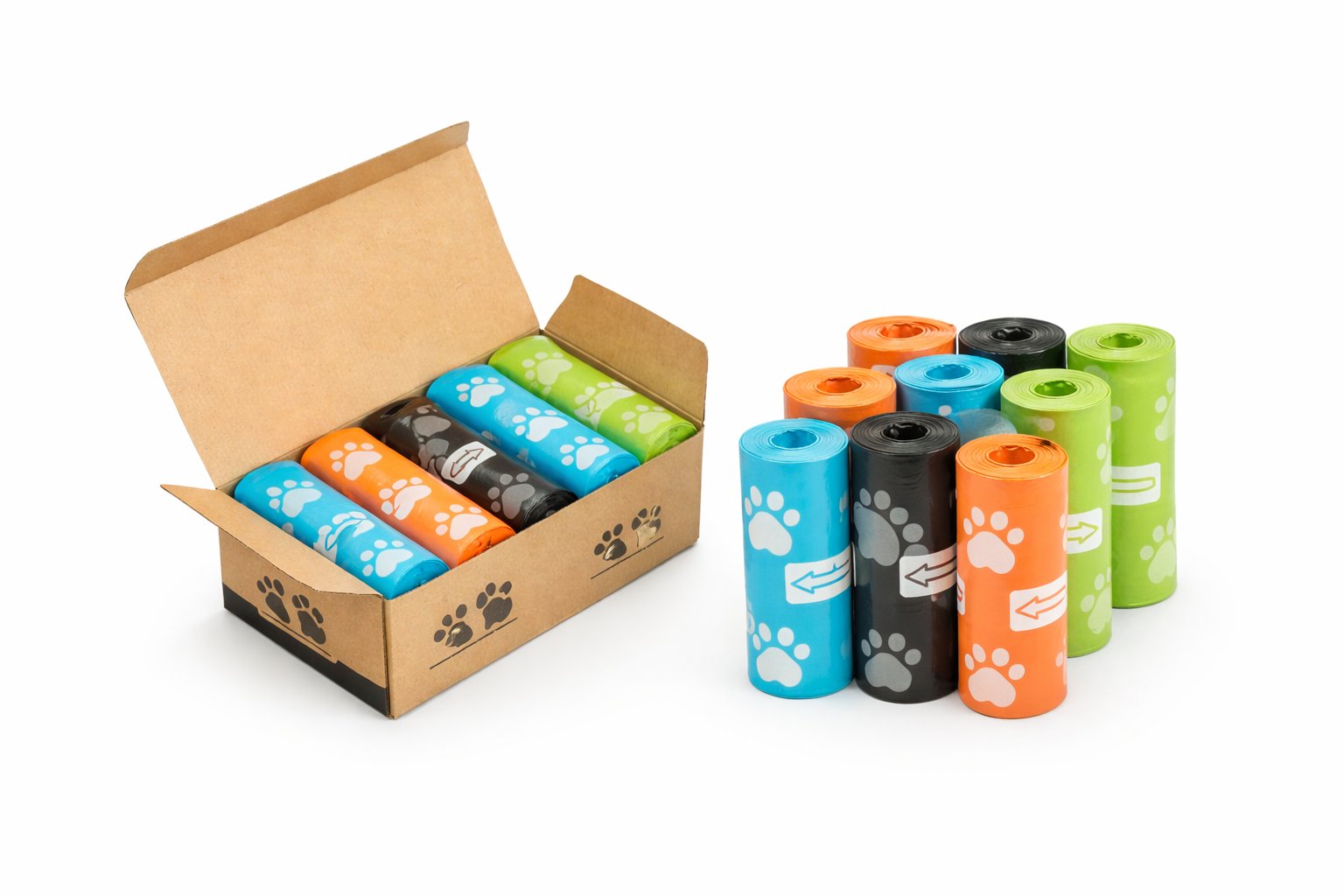 Rotogravure printed dog poop bags for private label brands